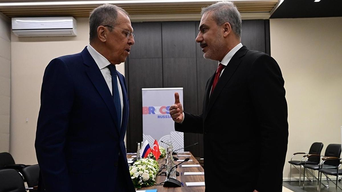 Dışişleri Bakanı Hakan Fidan Rus mevkidaşı ile görüştü!